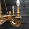 gilded wood and alabaster Empire chandelier