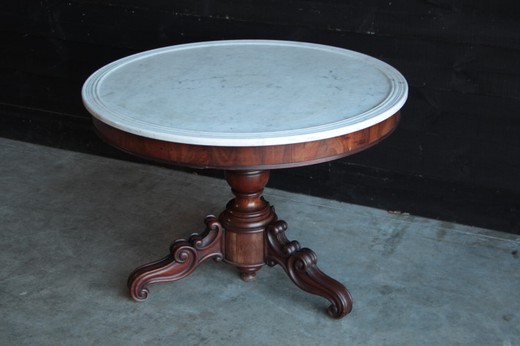 антикварная мебель - круглый стол в стиле луи филипп