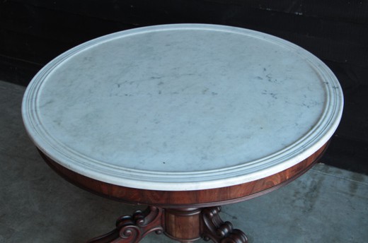 старинная мебель - круглый стол в стиле луи филипп