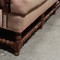 3 seats Louis XIII oak sofa 