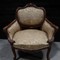 Walnut fine carved Louis XV armchair