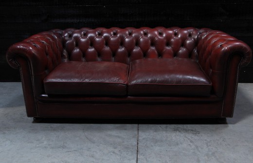 антикварная мебель - кожаный диван честерфилд