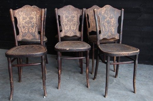 антикварная мебель - набор стульев иакова и иосифа