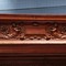 antique renaissance exceptional carved display cabinet