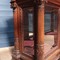 antique renaissance exceptional carved display cabinet