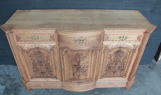 мебель антик - буфет из отбеленного дуба в стиле людовик 16, 19 век
