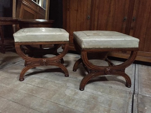 антикварная мебель - парные стулья из палисандра