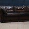 Brown leather sofa