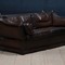 Brown leather sofa