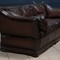 Brown leather sofa