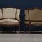 Pair Louis XV walnut armchairs