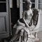 Marble statue of seating Joséphine Bonaparte