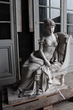 Marble statue of seating Joséphine Bonaparte