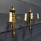 Antique brass sconces