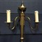 Antique brass sconces