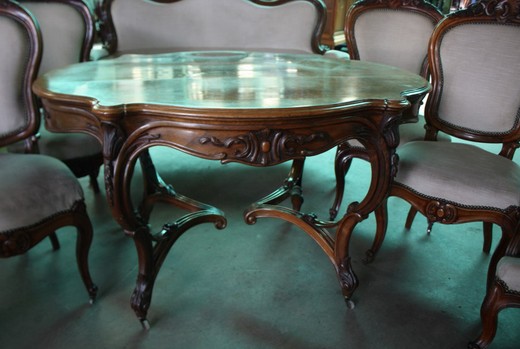 antique furniture in Napoleon III style