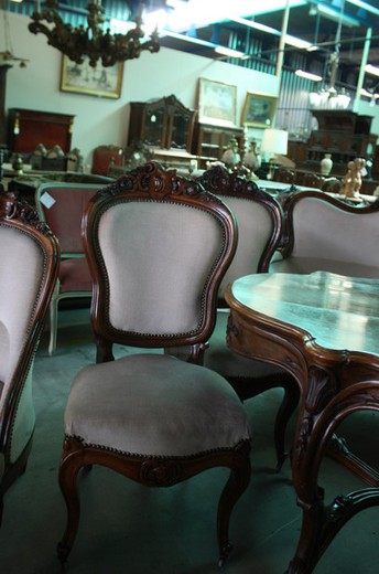old furniture dining room in palisander