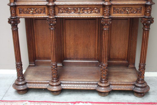 old furniture renaissance cabinet with carving