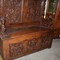carved bench