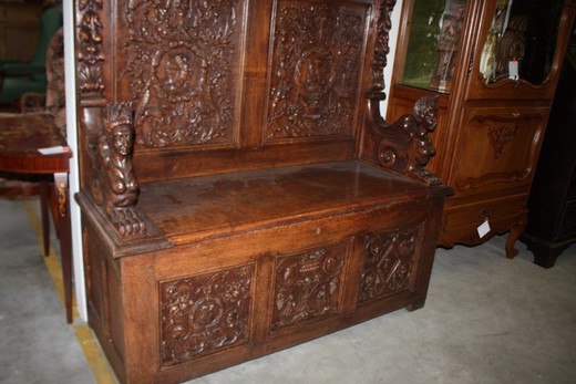 vintage furniture oak bench