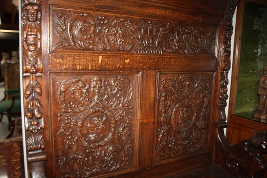 antique furniture oak bench