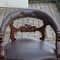 antique office armchair