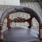 antique office armchair