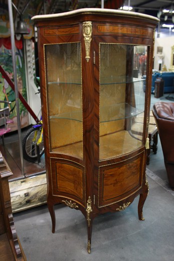 antique furniture display marquetry