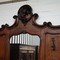 Antique walnut coat rack