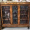 antique 3 doors walnut display