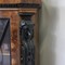 antique 3 doors walnut display