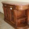 antique walnut and marble buffet