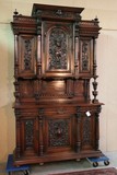 antique wonderful carved walnut buffet