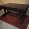 antique hunting style dining table