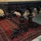 antique hunting style dining table