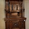 antique carved walnut buffet