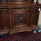 antique carved walnut buffet