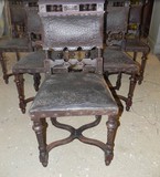 Henri II antique chairs