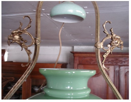 old bronze chandelier
