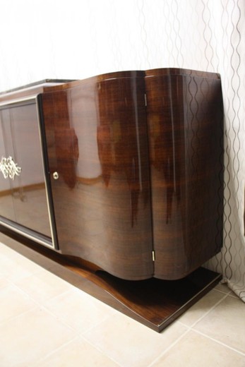 старинная мебель - сервант из палисандра и мрамора, 20 век