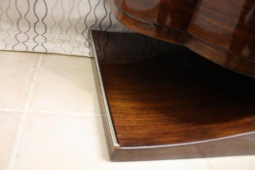 антикварный сервант в стиле арт деко, розовое дерево