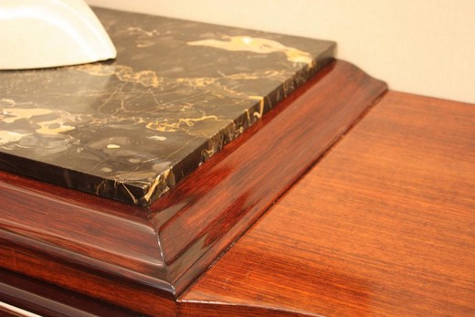 старинный сервант в стиле арт деко, розовое дерево