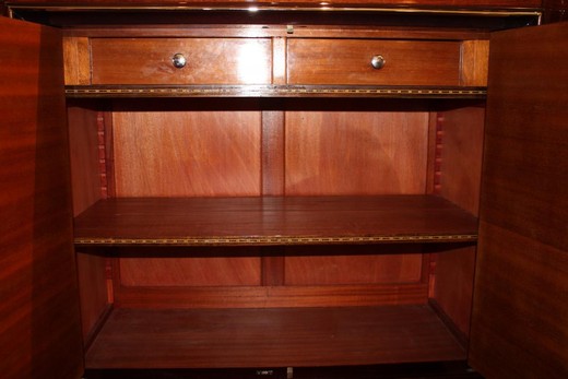 винтажный сервант в стиле арт деко, розовое дерево