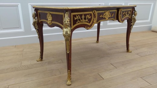 старинная мебель - письменный стол регенства, дуб