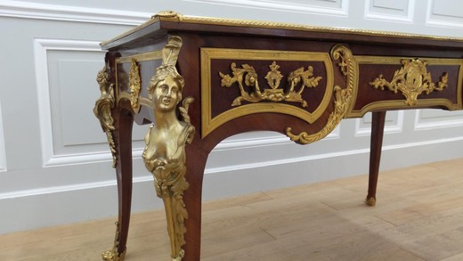 антикварный рабочий стол в стиле регенства из дуба, 20 век