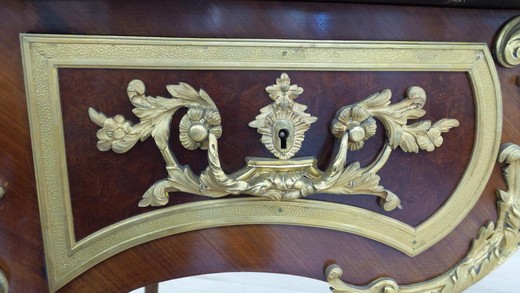 винтажный рабочий стол в стиле регенства из дуба, 20 век