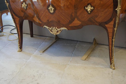 мебель антик - комод в стиле людовик 15, мрамора, бронза, 19 век