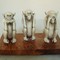 antique ivory 3 monkeys Meiji