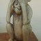 antique ivory 3 monkeys Meiji