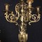 antique bronze clock and candleholders set